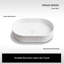 Lavabo de salle de bain ovale à surface solide 22 "x 14" MonBlari - blanc mat-120971948
