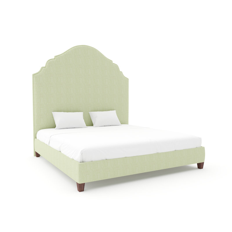 Hamilton Upholstered Bed, Espresso, Maestro Ultra Performance Meadow, Twin