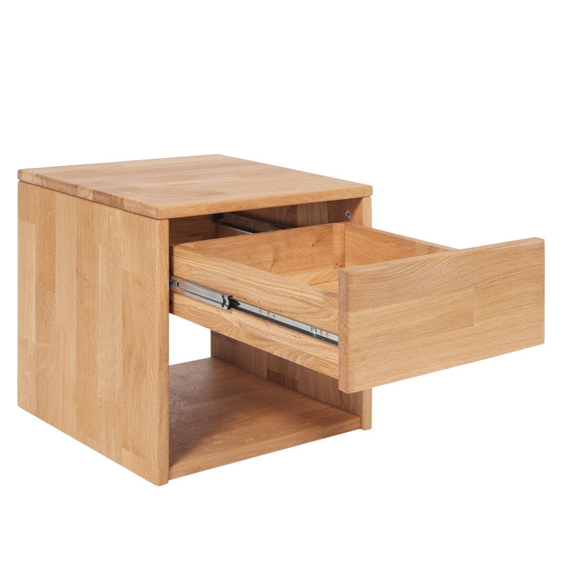 Teerica Solid Wood Bedside Table