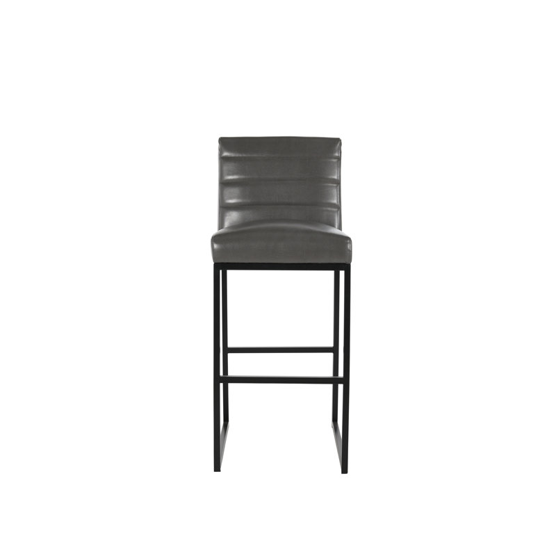 Seville Stool, Bar Stool (30” Seat Height), Dark Gray