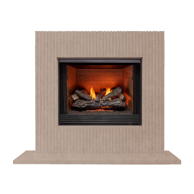 Helen Fireplace Surround, Beige Smooth