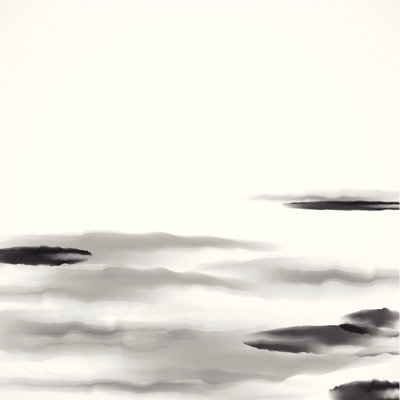 Abstract Black And White by Shuoshu - Wrapped Canvas Print