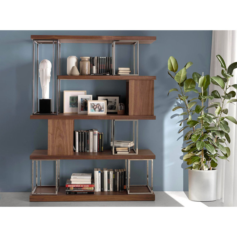 Walnut shelving unit