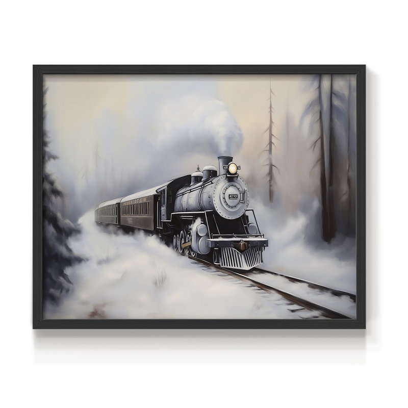 Chirstmas Art-CMIV -Framed Print - Restickable, Noir, noir, noir, noir, H 16 po x l 20 po
