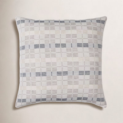 Deckland Geometric Linen Throw Pillow