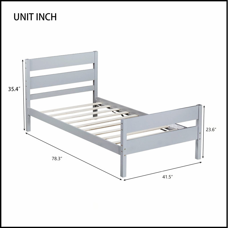 Lit en bois d'hévéa élégant avec tête et pied de lit, alliant design moderne et confort pour une expérience de sommeil améliorée.