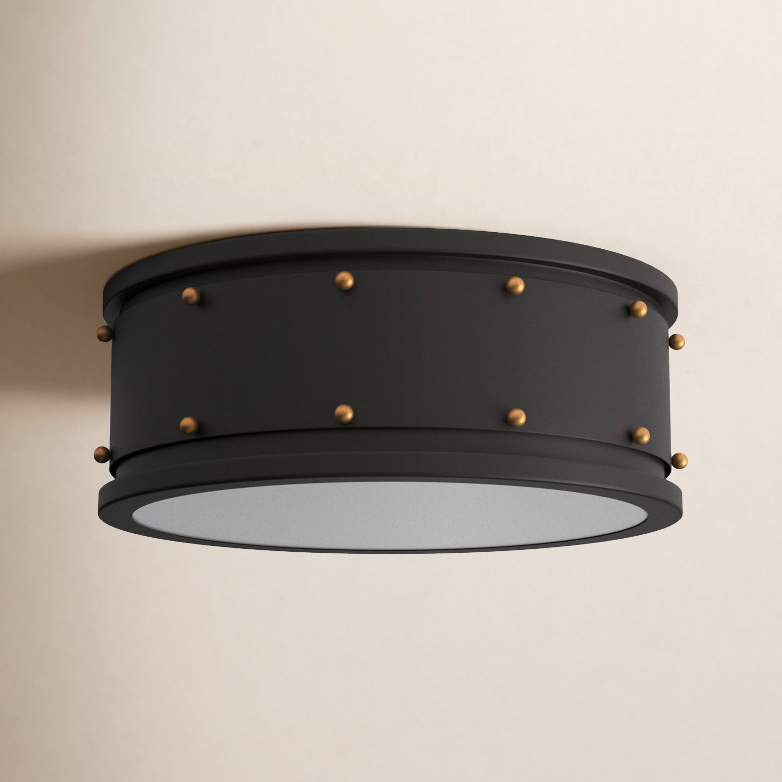 Priyanka 2 Light Glass Flush Mount