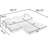 Modular Corduroy 3-Seat Sofa L Shaped Couch With Foldable Doublelayered Seat Cushion For Apartment-Compression Sofa In Box-1922191240