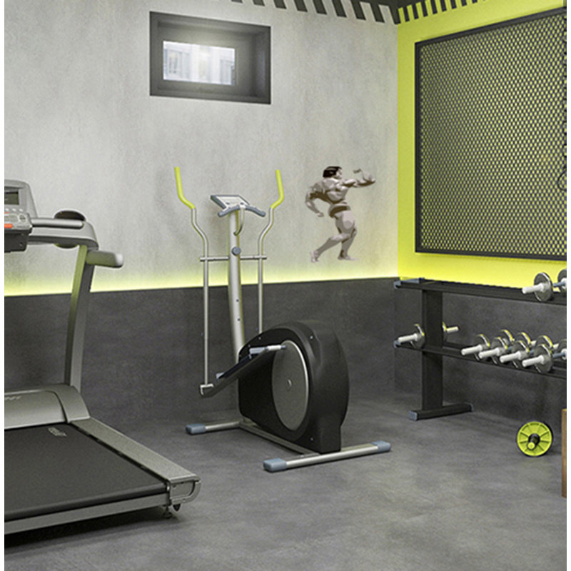 Adhésif décoratif Polygonal Gym, H 7 po x l 14 po