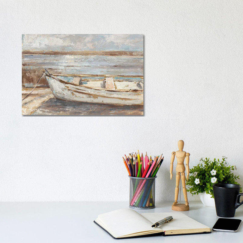 Weathered Rowboat II by Ethan Harper - Wrapped Canvas Gallery-Wrapped Canvas Giclée, 20.32 cm H x 30.48 cm W