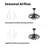 Modern Enclosed Ceiling Fan Indoor With Remote Control And Bladeless Rust Red Industrial Ceiling Fan Light Kit-1088349495