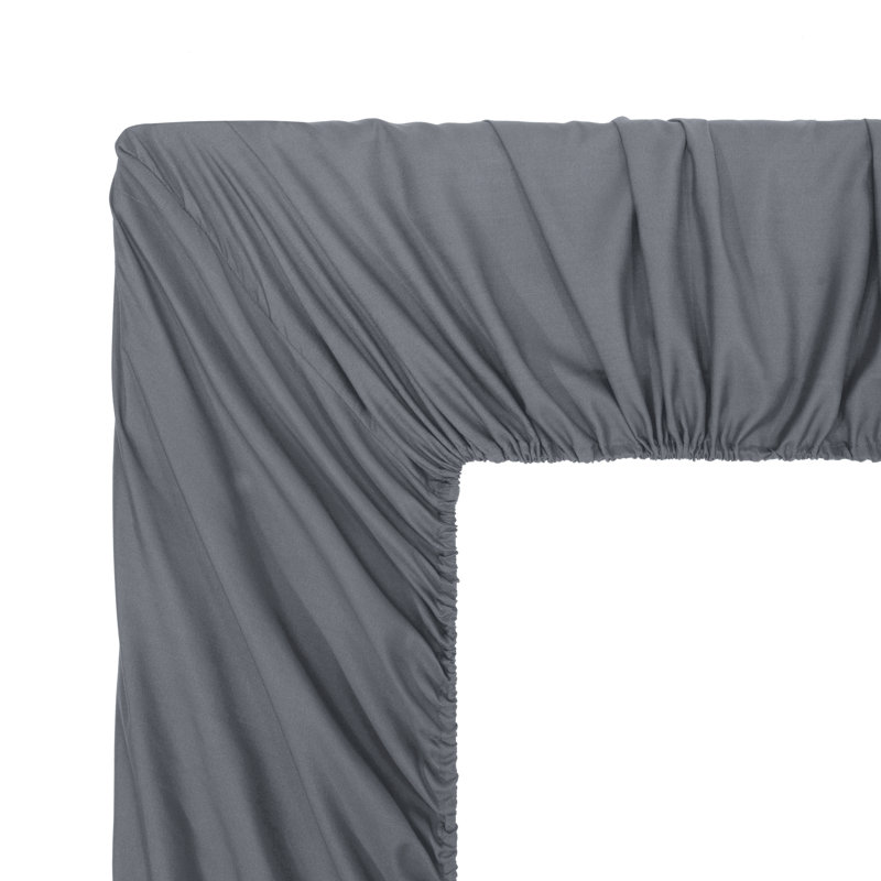 Gray Geometric Microfiber Queen Bed in a Bag Set