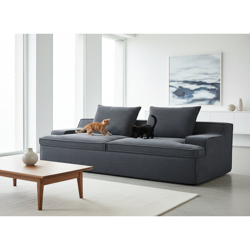 Canapé surdimensionné en mousse à compression Boneless, Gris