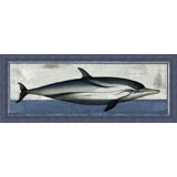 Antiqued Dolphin 2 Print