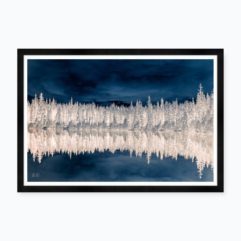 Paysage indigo réfléchissant - cadre photo