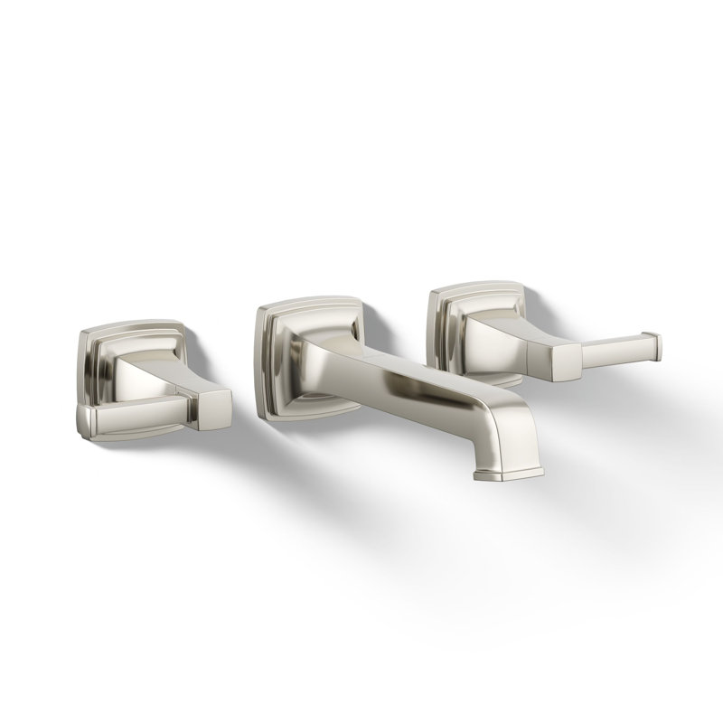 Riff Wall-Mount Bathroom Sink Faucet Trim, Vibrant Polished Nickel