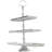 Aluminum Metal 3 Level Silver Tiered Server