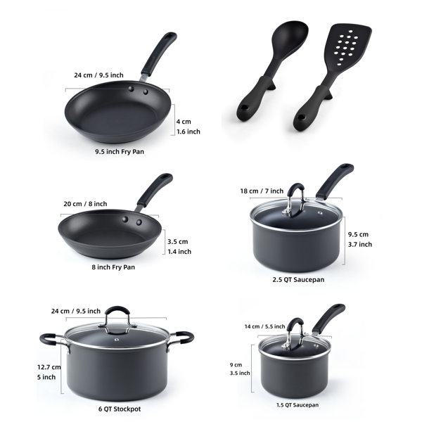 Cooks Standard 8 in./20 cm Nonstick Hard Anodized Aluminum Frying