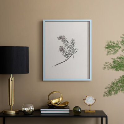 Impression florale vintage encadrée CLXIX - bois massif