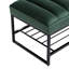 Banc capitonné avec tablette en métal et banc en métal Sherpa-539824130