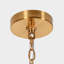 Jenavicia 36.6" W 8-Light Dimmable Metal Chandelier with Crackled Glass