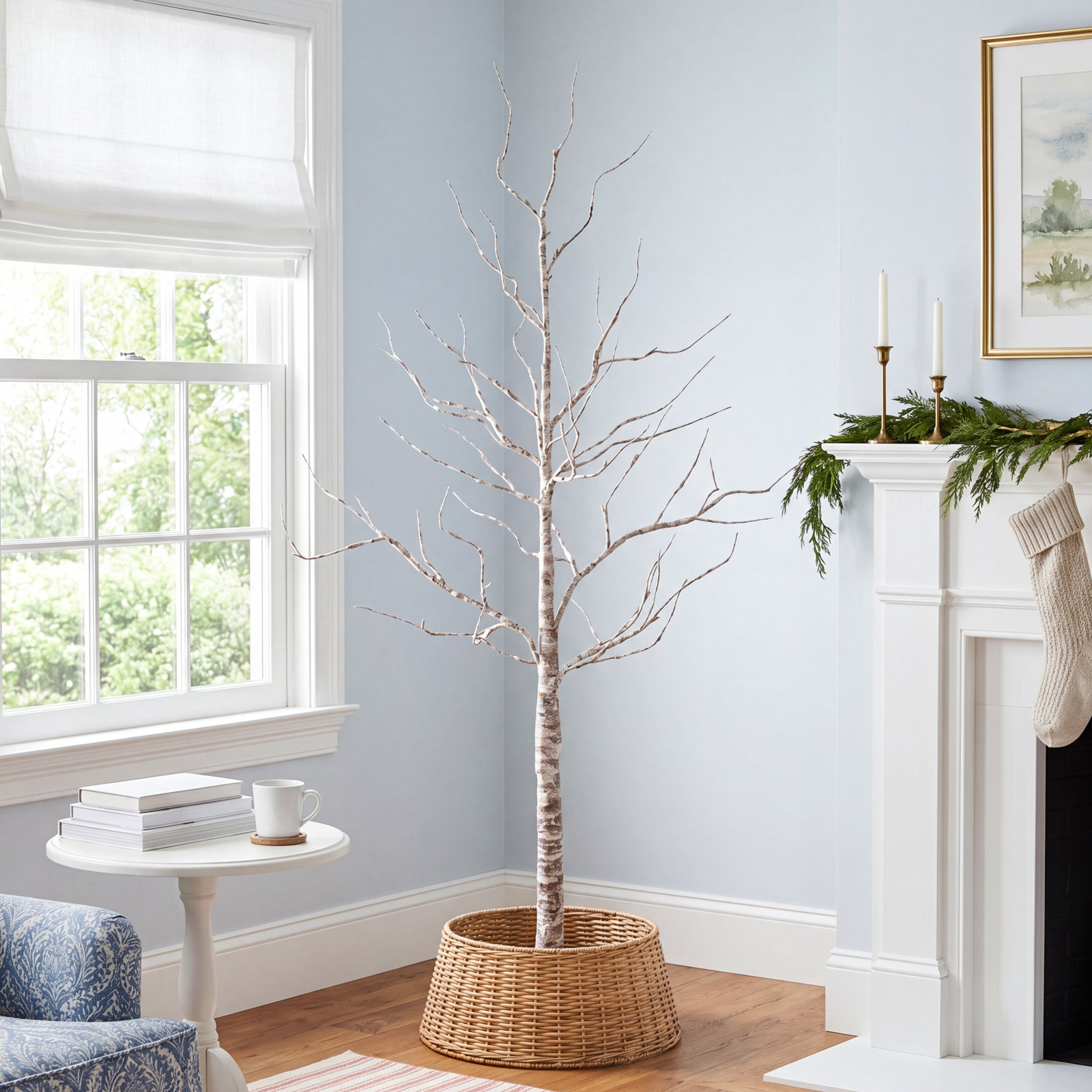 Slender Frosted 5' Pre-Lit Pine Christmas Tree