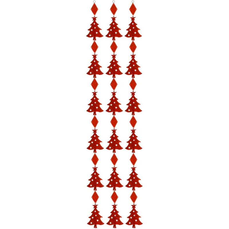 Décoration de Noël prismatique pour arbre de Noël PMU (3 / pqt), Rouge rubis