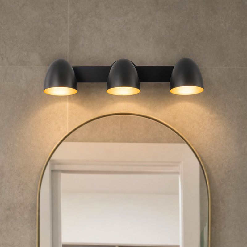 Yarrow 24-in Black Dimmable LED Vanity Light