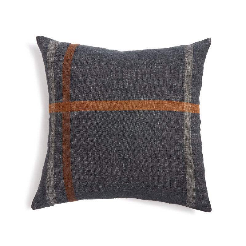 Bryant Linen Reversible Throw Pillow, 20"H x 20"W
