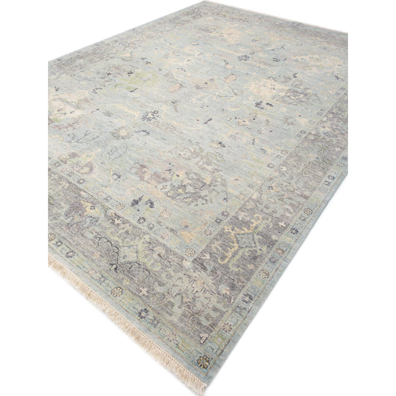 Transitional, Vintage One-of-a-Kind Rectangle 8'11" X 11'11" Hand Knotted Area Rug
