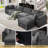 Oversized Modular Silod Wood Sectional With Ottoman-1164229683