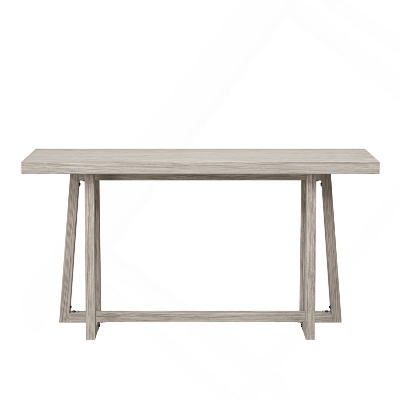 Citium Rectangular Wood Console Table, Gray