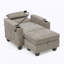 Chaise d'appoint moderne avec repose-pieds-130134396
