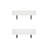 Wall Mounted Floating Display Shelves, White Texture, Set of 2-1467189403