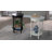 Baxton Studio Sally Round Nightstand With Bamboo Inspired Legs - Scalloped Bedroom Side Table With Open Shelf, White-2104894258