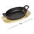 Basic Essentials Fajita Time Seasoned Cast Iron Non-Stick 2 Piece Skillet Set