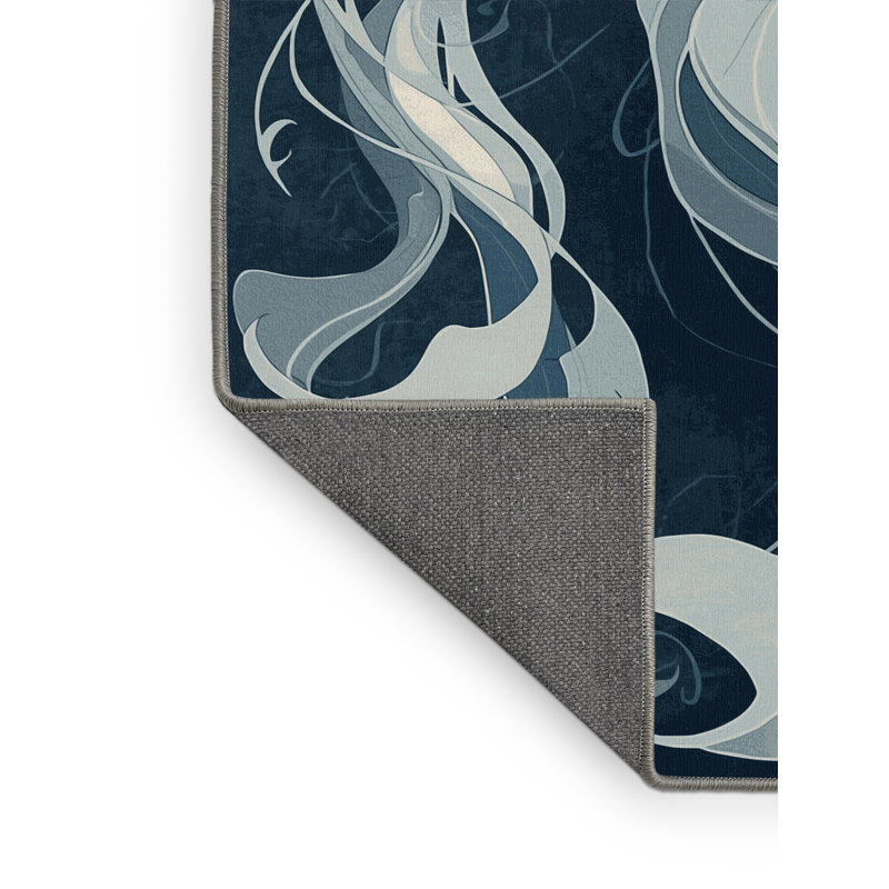 Tapis à motif abstrait moelleux et doux Banshee Eclectic, 5 x 8
