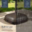 Base de parasol mobile à capacité 123Lb-342700485