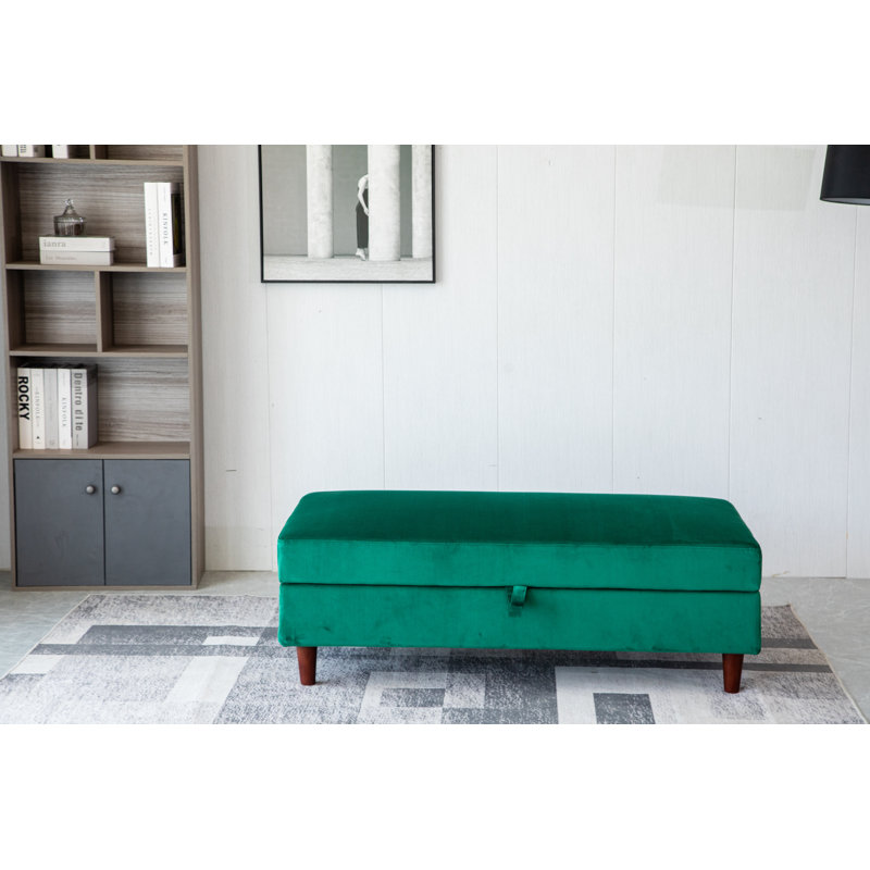 Athalia Velvet Upholstered Storage Bench
