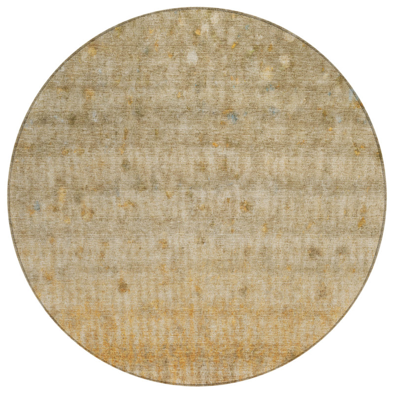 Tapis intérieur / extérieur lavable à la machine Emelia ACN2315, Rond 8 pi