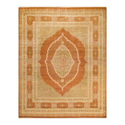Oakhur One-of-a-Kind 8' 3" X 10' 2" 2000s Wool Area Rug in Brown