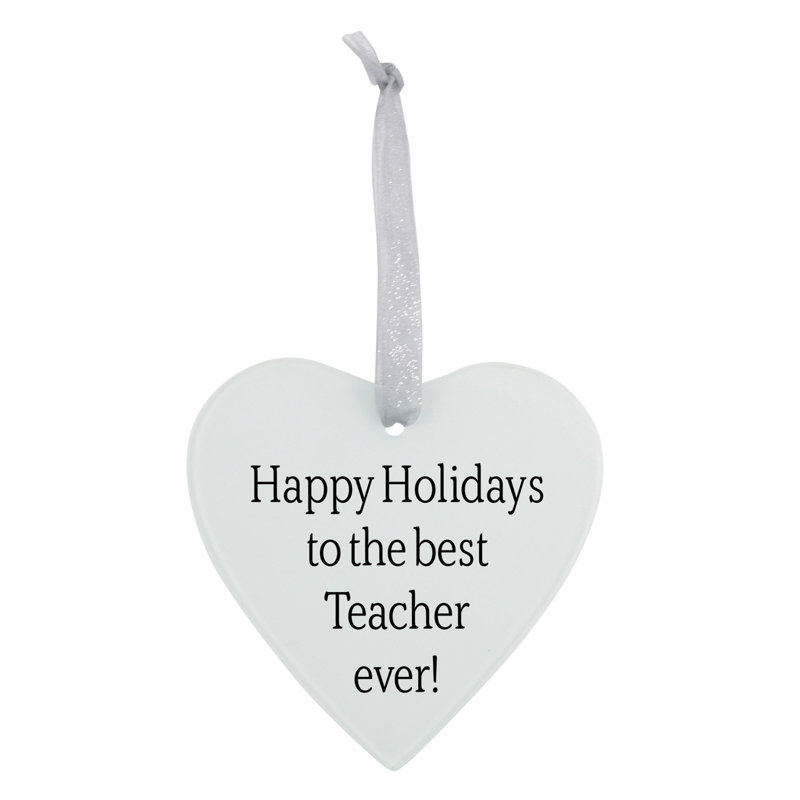 Ornement en verre Happy Holiday - Teacher