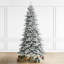 Sapin de Noël illuminé blanc 9 pi