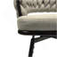 Ensemble de tabourets de bar 28 po en lin tissé 28 po, tabourets à pieds noirs sans îlot de cuisine réglable, 360 tabourets de bar pivotants, tabouret de bar avec repose-pieds et dossier (gris)-833161046