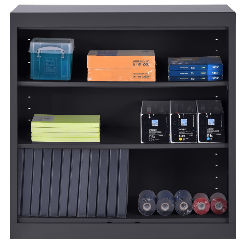 Steel Single Storage Cabinet ( 36'' H x 36'' W x 18'' D), Black