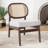 Rattan Backrest Upholstered Armchair-86885630
