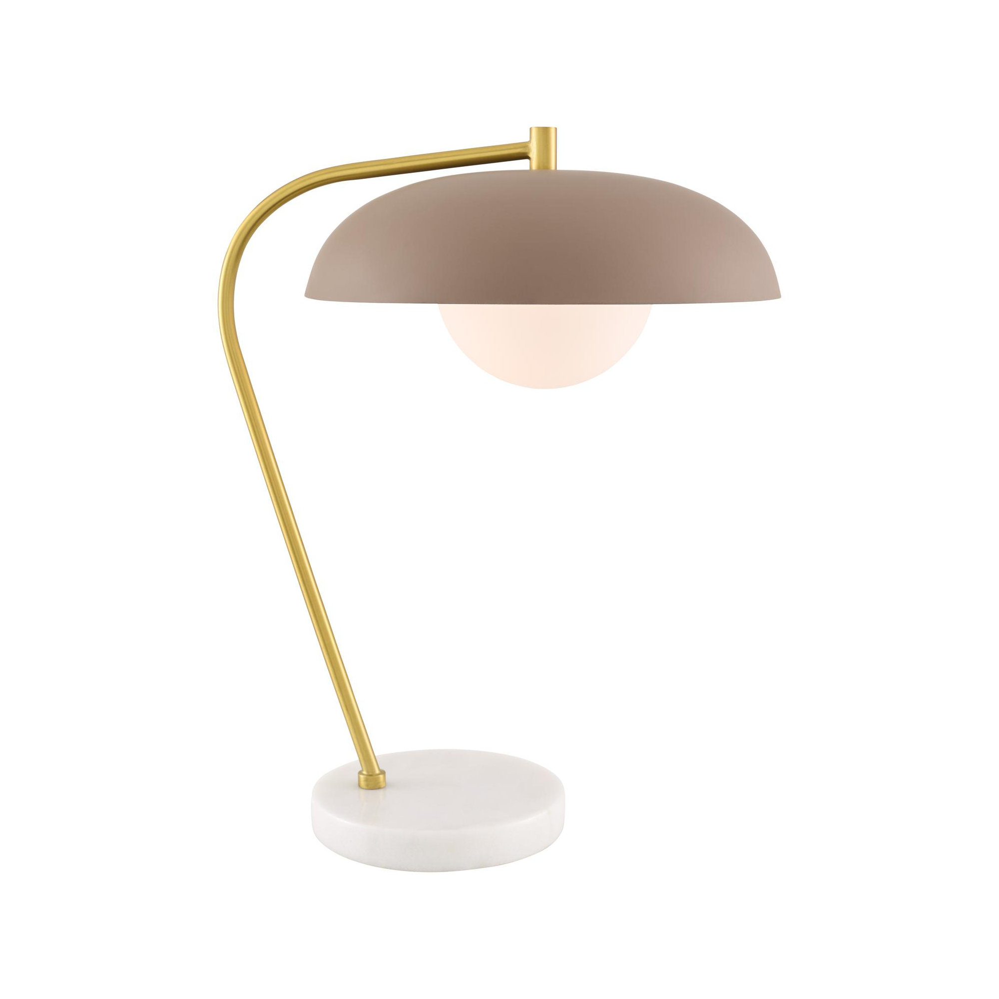Farmington Table Lamp, Taupe, White
