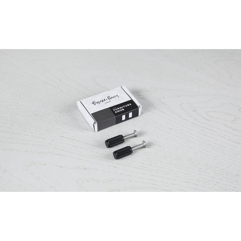 Furniture Knob / Linear, Black