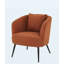 Fauteuil d'appoint en velours avec coussin-1005279768