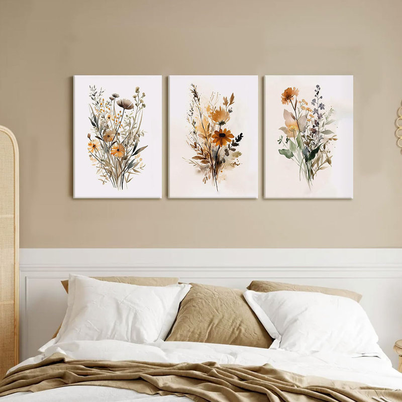 3 Piece Wrapped Canvas Wall Art